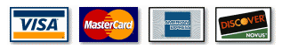 We Accept - VISA - Mastercard - American Express - Discover Card